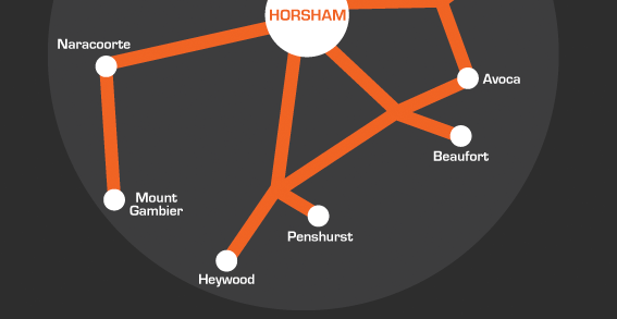 Horsham Concrete Pump and map